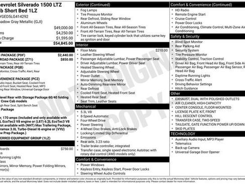 Used 2020 Chevrolet Silverado 1500 LTZ w/ LTZ Plus Package image 11