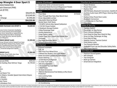 New 2025 Jeep Wrangler Sport S image 5