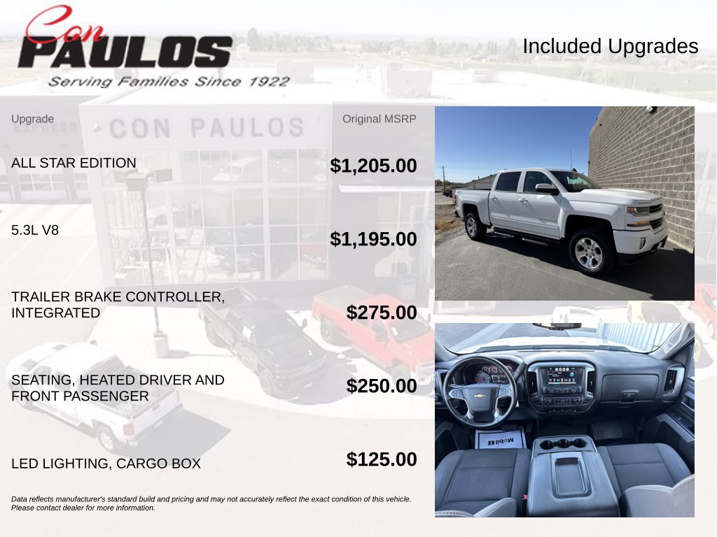 Used 2017 Chevrolet Silverado 1500 LT w/ All Star Edition AWD/4WD image 4