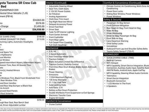 Certified 2023 Toyota Tacoma SR AWD/4WD image 32
