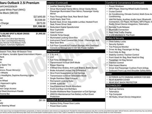Used 2017 Subaru Outback 2.5i Premium image 5