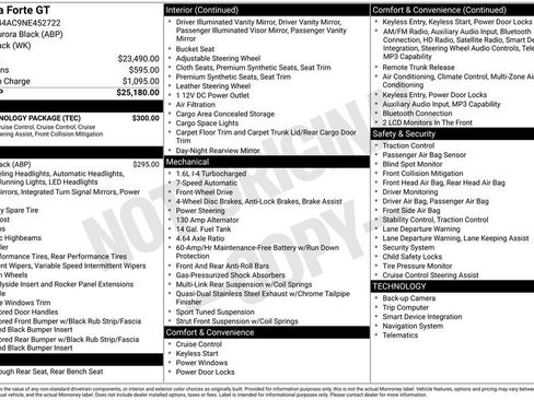 Used 2022 Kia Forte GT w/ GT Technology Package image 7