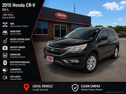 Used 2015 Honda CR-V EX-L image 2