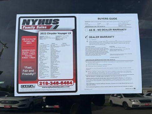 Used 2022 Chrysler Voyager LX FWD image 54