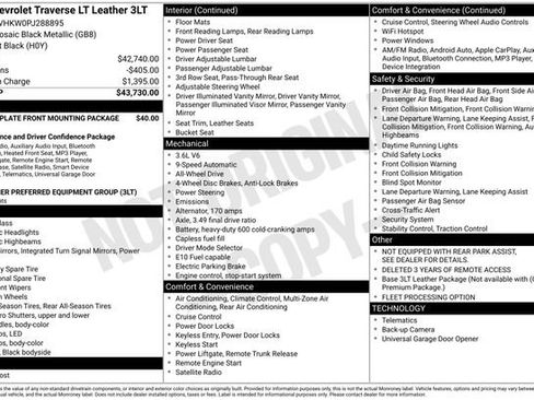 Used 2023 Chevrolet Traverse LT image 39