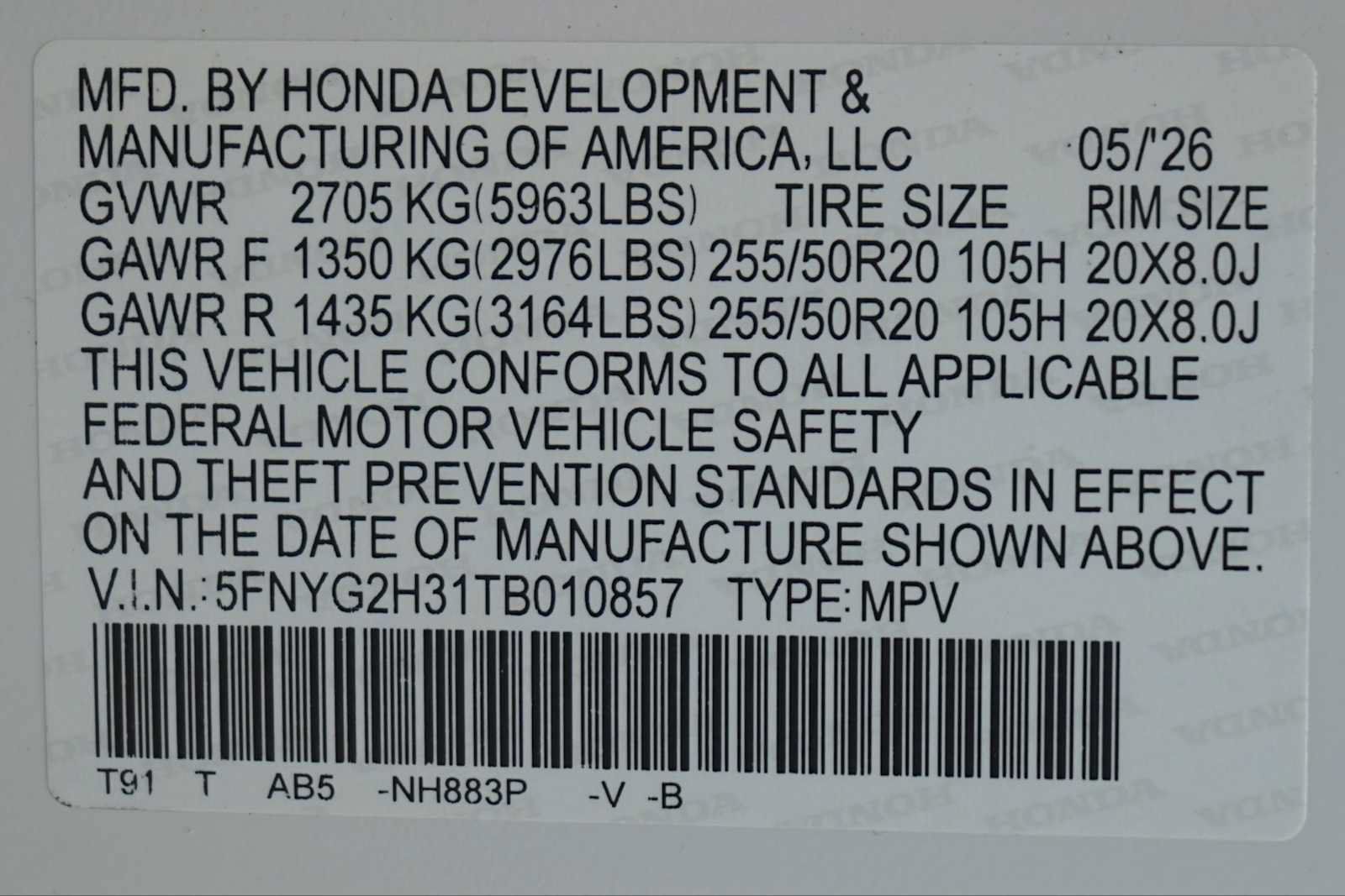 New 2026 Honda Pilot Sport image 21