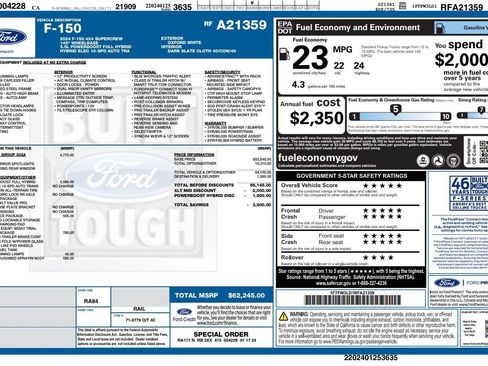 Used 2024 Ford F150 XLT w/ Equipment Group 302A MID AWD/4WD image 32
