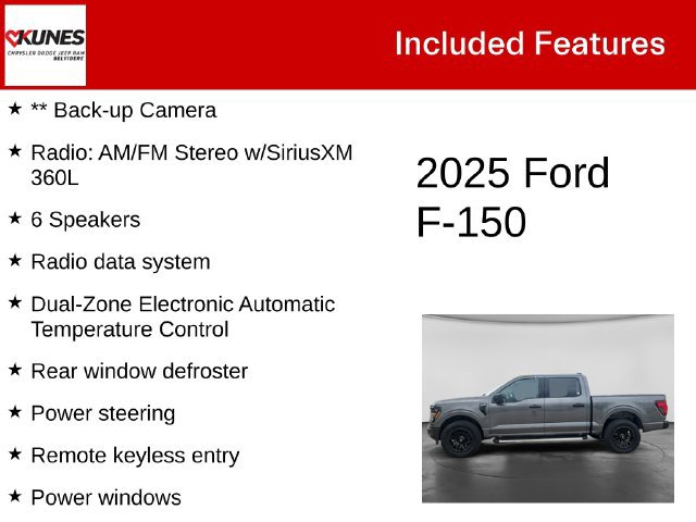 Used 2025 Ford F150 XLT w/ Equipment Group 301A Standard AWD/4WD image 3