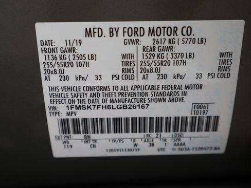 Used 2020 Ford Explorer Limited RWD image 53