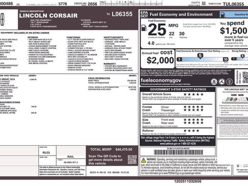 New 2026 Lincoln Corsair Premiere image 28