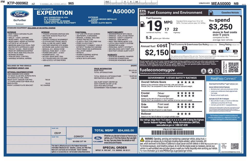 Used 2021 Ford Expedition XL AWD/4WD image 9