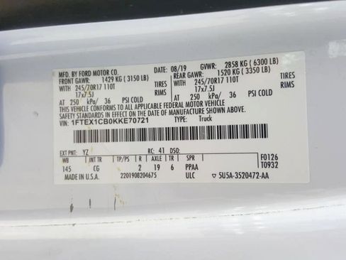Used 2019 Ford F150 XL w/ Equipment Group 101A Mid RWD image 24