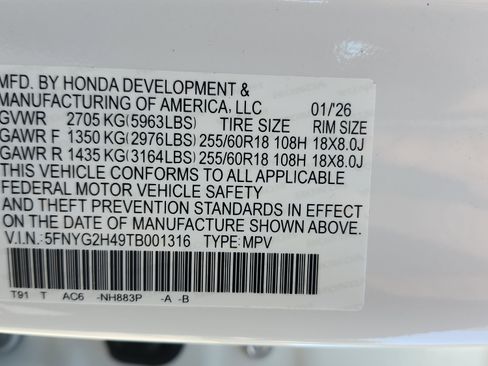 New 2026 Honda Pilot EX-L image 37