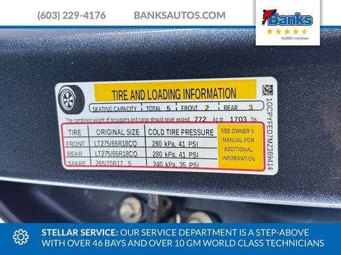 Certified 2021 Chevrolet Silverado 1500 LT Trail Boss w/ Bed Protection Package image 6