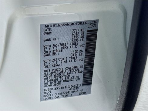 New 2026 Nissan Frontier PRO-4X w/ Pro-4x Convenience Package image 30