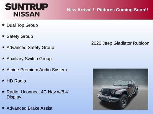 Used 2020 Jeep Gladiator Rubicon w/ Dual Top Group image 12