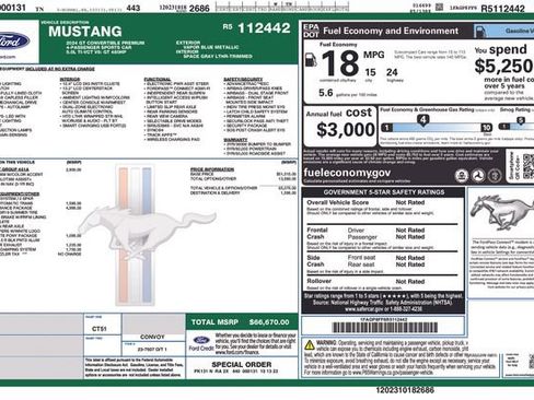 Certified 2024 Ford Mustang GT Premium w/ GT Performance Package image 17