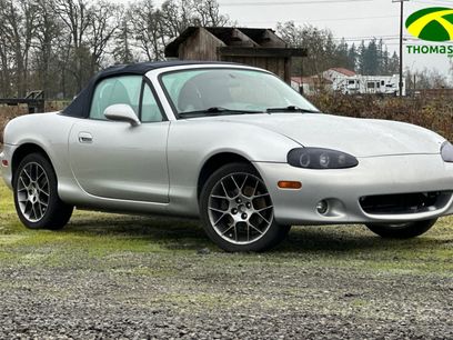Used 2004 MAZDA MX-5 Miata Cloth w/ Leather Azure Blue Pkg
