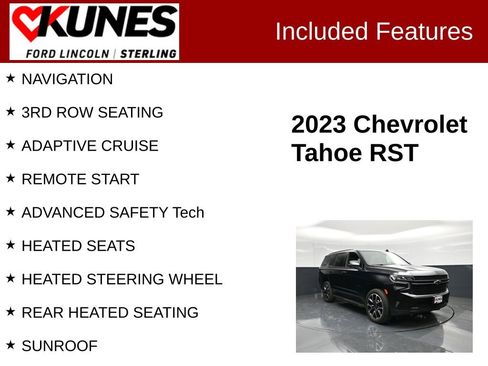 Used 2023 Chevrolet Tahoe RST w/ Luxury Package image 2