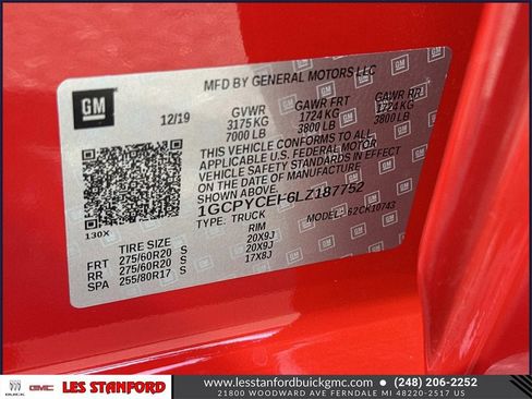 Used 2020 Chevrolet Silverado 1500 Custom Trail Boss w/ Custom Convenience Package image 19