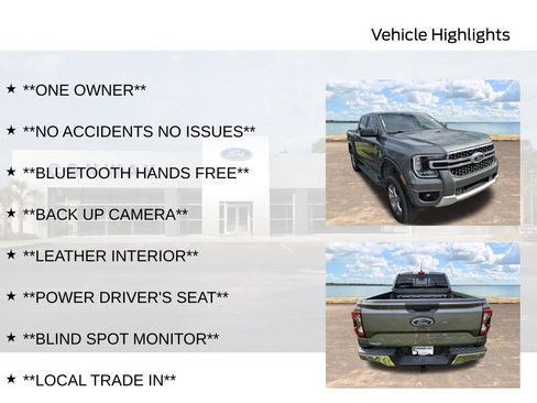 Certified 2025 Ford Ranger XLT w/ Equipment Group 301A High AWD/4WD image 6