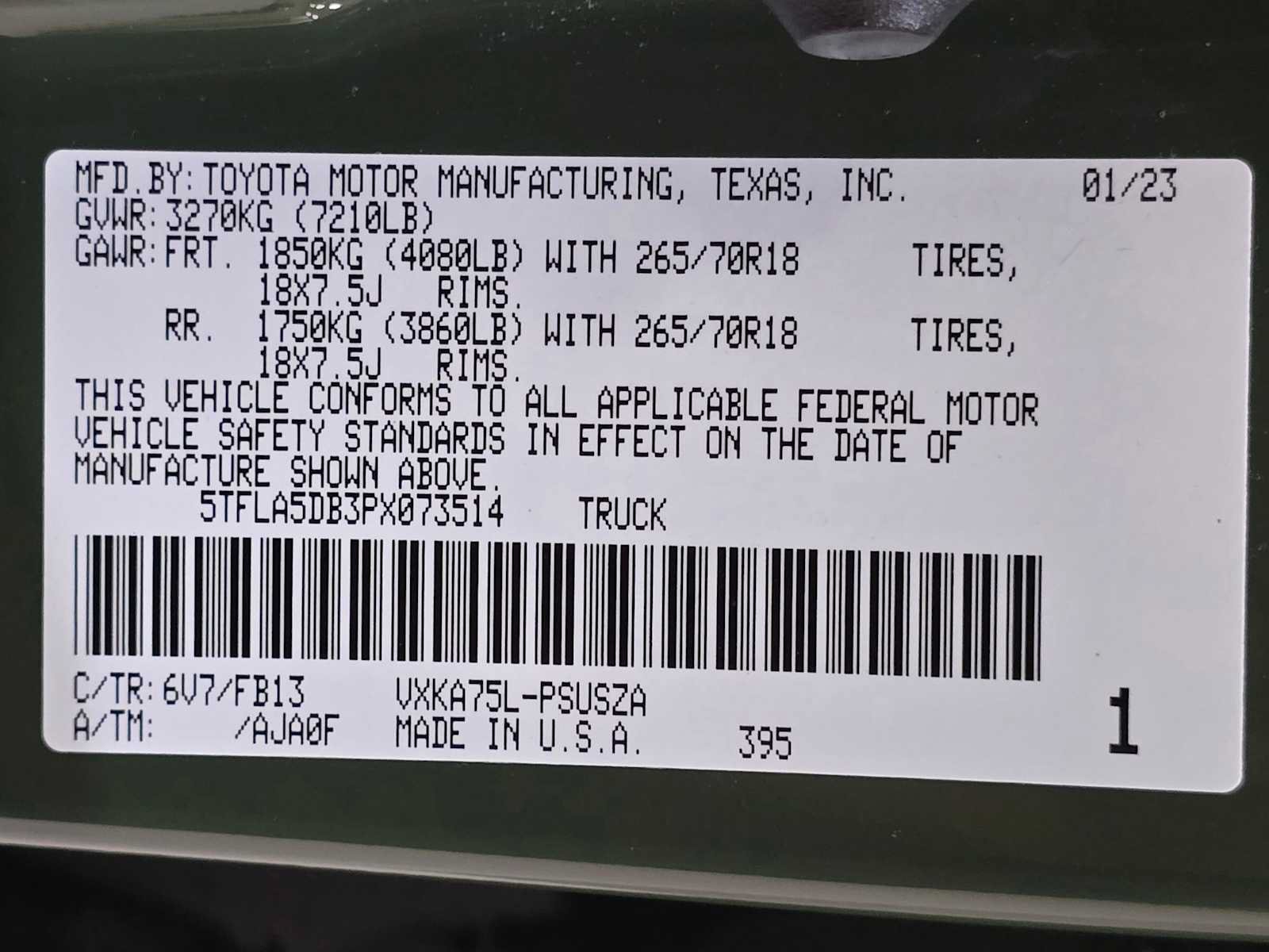 Certified 2023 Toyota Tundra SR5 w/ TRD Off-Road Package AWD/4WD image 31