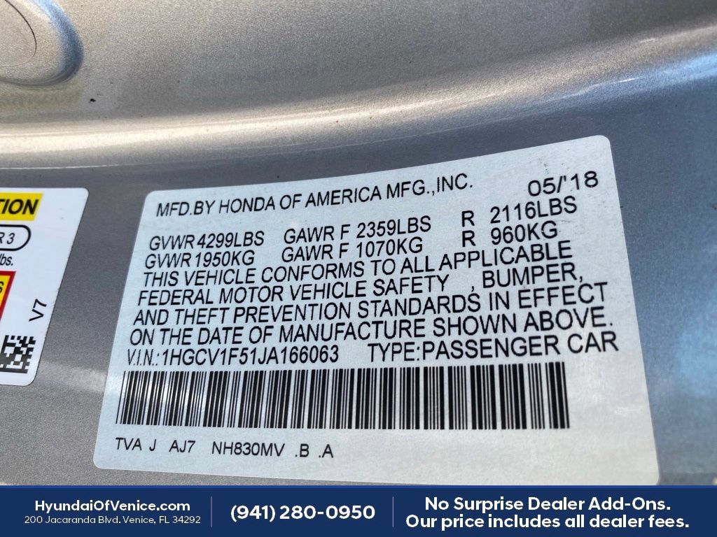 Used 2018 Honda Accord EX-L image 23