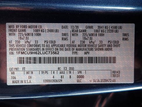 Used 2020 Ford Escape SEL image 19