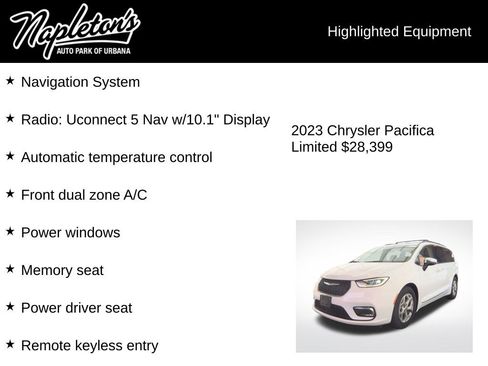 Used 2023 Chrysler Pacifica Limited FWD image 3