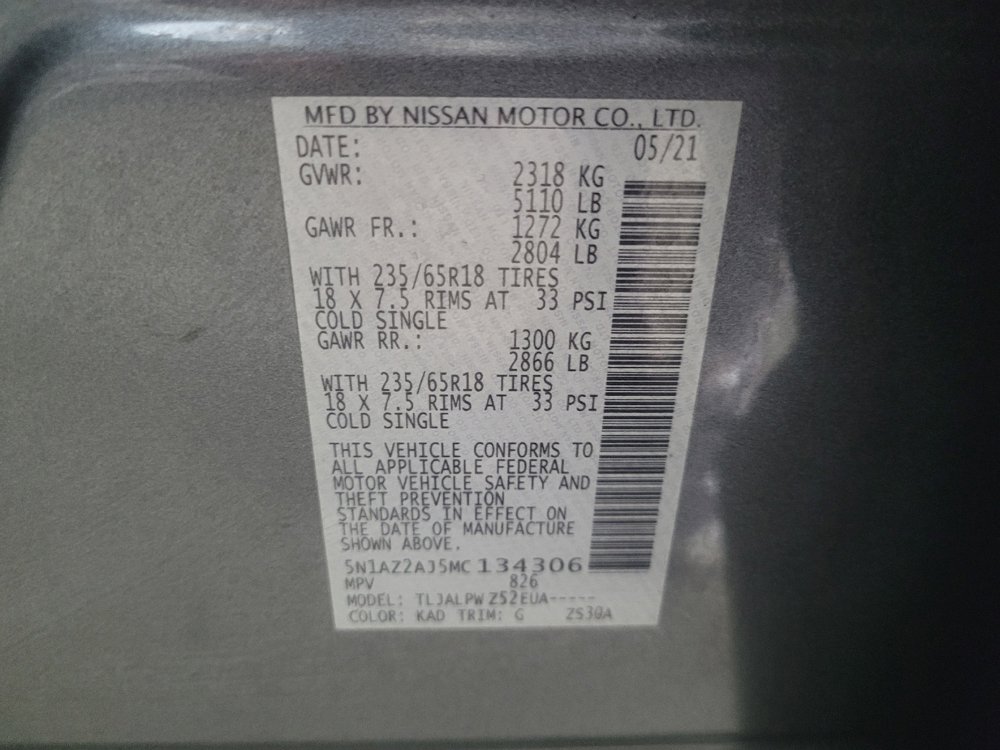 Used 2021 Nissan Murano S FWD image 33