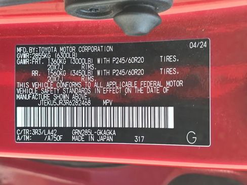 Used 2024 Toyota 4Runner Limited AWD/4WD image 36