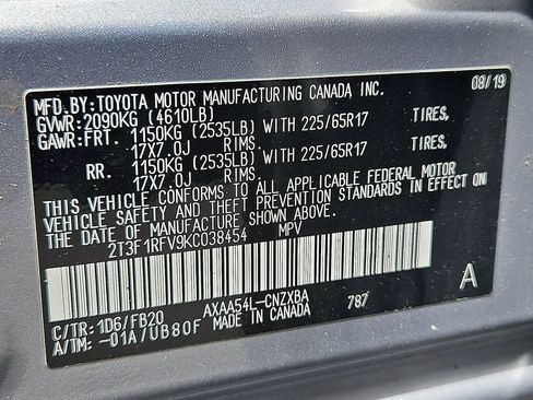 Used 2019 Toyota RAV4 LE w/ All Weather Liner Package AWD/4WD image 25