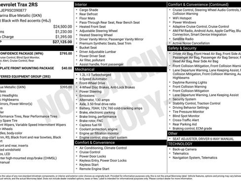 Used 2025 Chevrolet Trax RS w/ Driver Confidence Package image 1