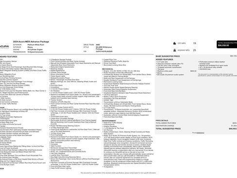 Used 2024 Acura MDX SH-AWD w/ Advance Package image 9