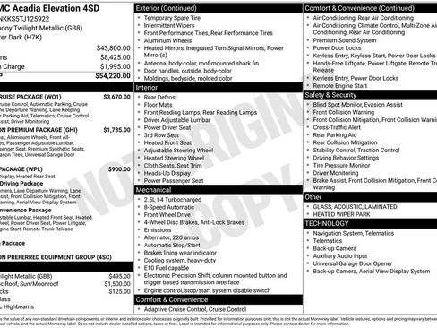 New 2026 GMC Acadia Elevation w/ Super Cruise Package image 49