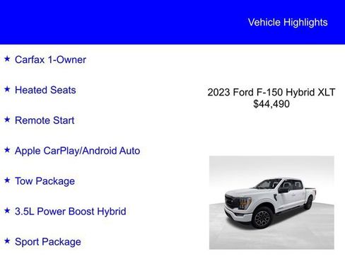 Certified 2023 Ford F150 XLT w/ Equipment Group 302A High AWD/4WD image 3