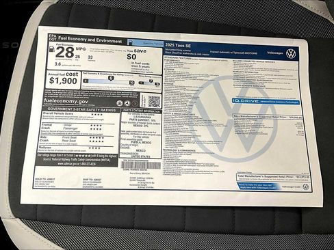 New 2025 Volkswagen Taos SE image 35