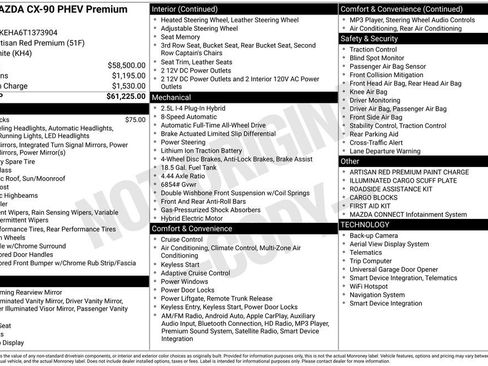 New 2026 MAZDA CX-90 Plug-In Hybrid w/ Premium Plus image 39