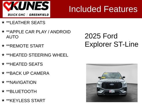 Used 2025 Ford Explorer ST-Line AWD/4WD image 2