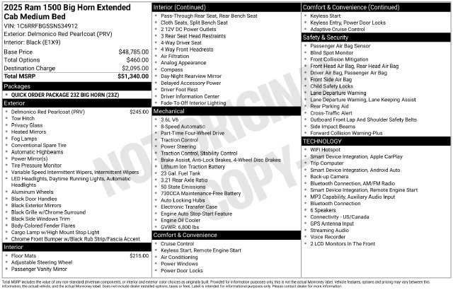 Used 2025 RAM 1500 Big Horn AWD/4WD image 2