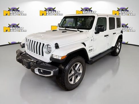 Used 2021 Jeep Wrangler Unlimited Sahara w/ Uconnect 4C Nav & Sound Group image 1
