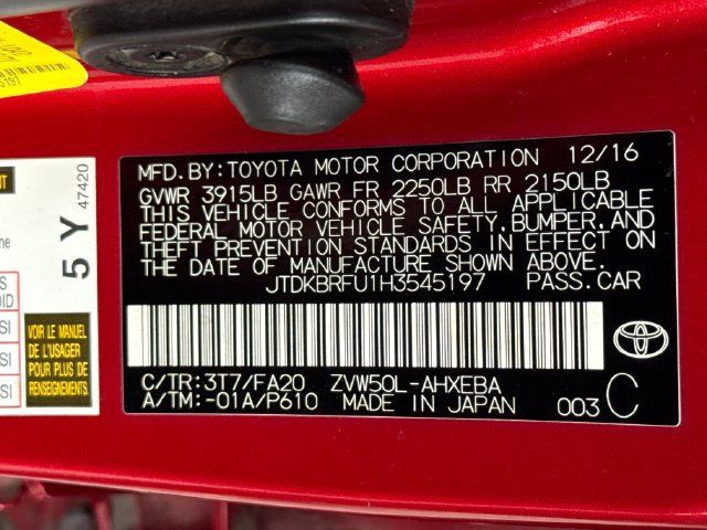 Used 2017 Toyota Prius Two w/ Carpet Mat Package FWD image 17