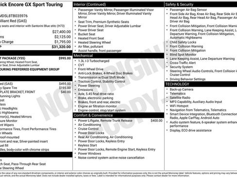 Used 2026 Buick Encore GX Sport Touring w/ Comfort Package FWD image 2