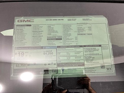 Used 2025 GMC Sierra 1500 Pro w/ Graphite Edition RWD image 21