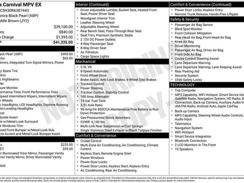 Used 2024 Kia Carnival EX FWD image 3