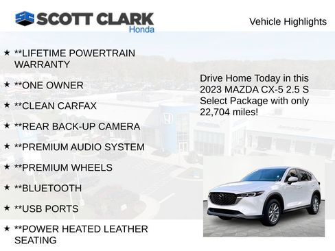 Used 2023 MAZDA CX-5 AWD 2.5 S w/ Select Package image 11