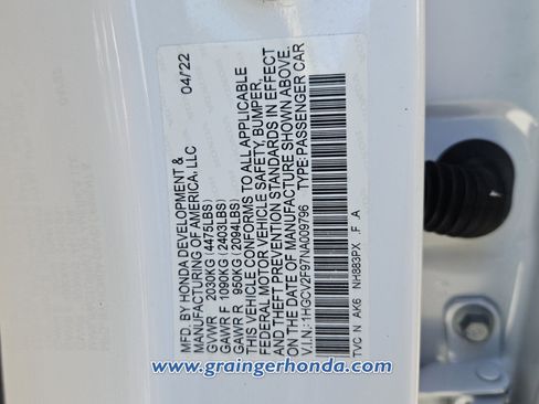 Certified 2022 Honda Accord Touring image 14