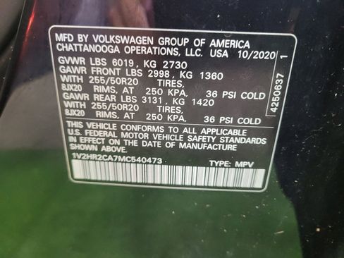 Used 2021 Volkswagen Atlas SE AWD/4WD image 33