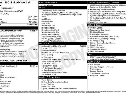 New 2024 RAM 1500 Limited AWD/4WD image 28
