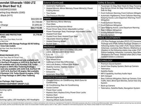 Used 2023 Chevrolet Silverado 1500 LTZ AWD/4WD image 9